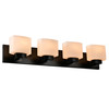 Design House Dove Creek 4-Light Matte Black Bath Light 588426